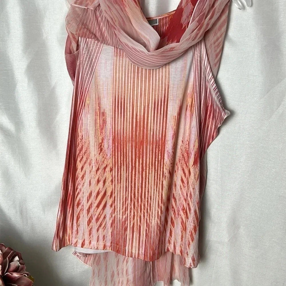 Top,blouse,women XL ,sheer overlay,sparkles,fairy,boho,colorful,flowy,flare EC - Picture 4 of 9